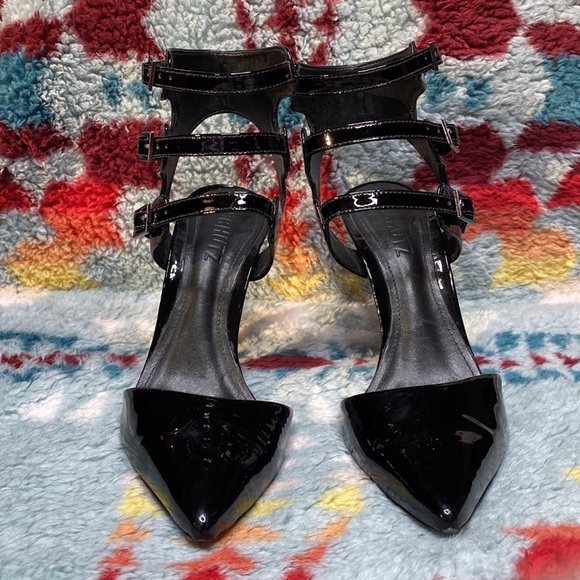 Schutz black patent caged multi strap heels - Picture 3 of 9